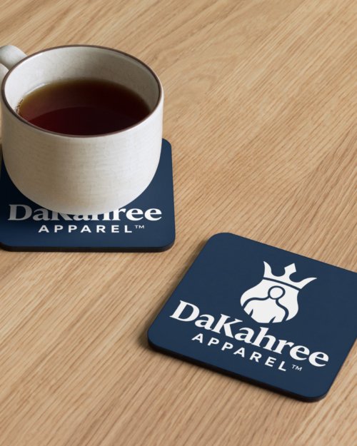 DaKahree Apparel – Cork-back coaster
