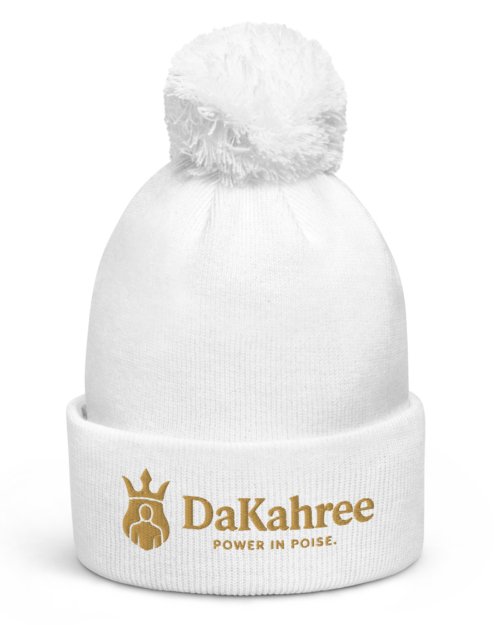 DaKahree: Power in Poise™ – Pom pom beanie – Gold
